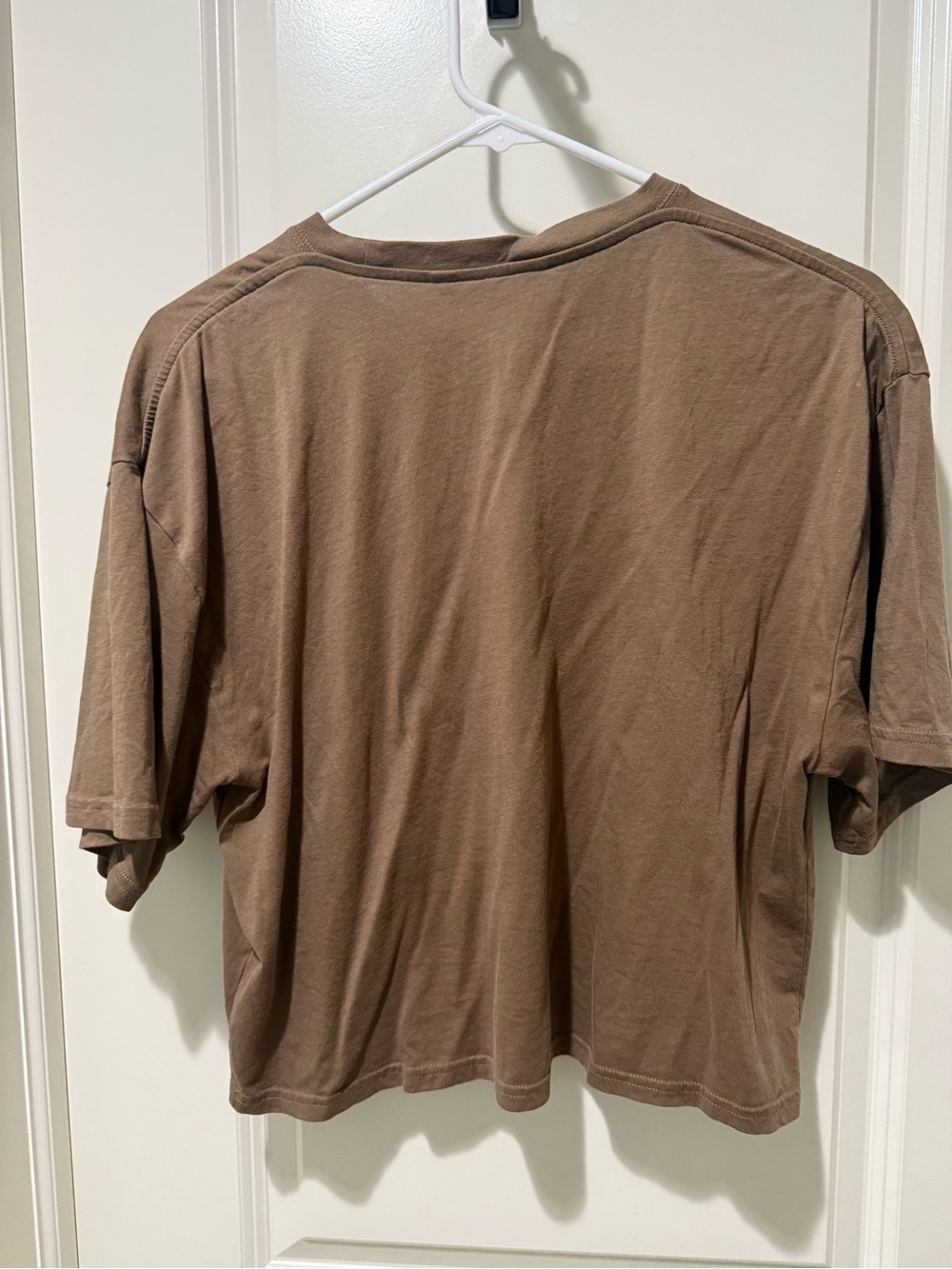 Athleta True Cotton Clay Short Sleeve Crop Tee - Picture 3 of 3